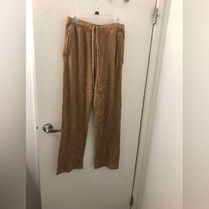 Skims Womens Waffle Straight Leg Pants Sz L